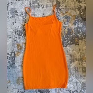 Forever 21 Bright Orange Dress